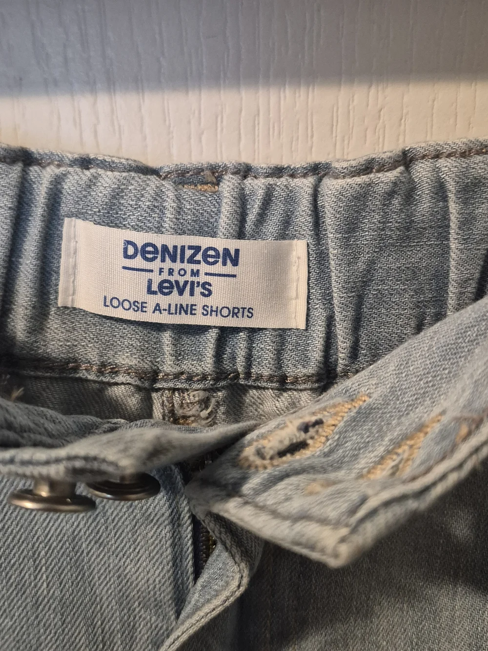 Retro Inspo Denizen By Levi Light Wash Loose A Line Mom Short Coastal Y2K Preppy